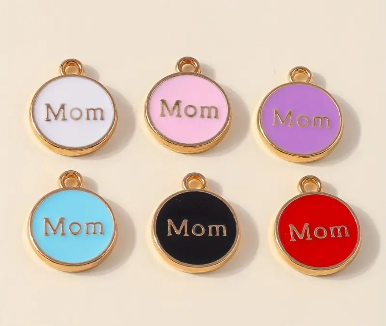TCB Assorted Color Mom Charms