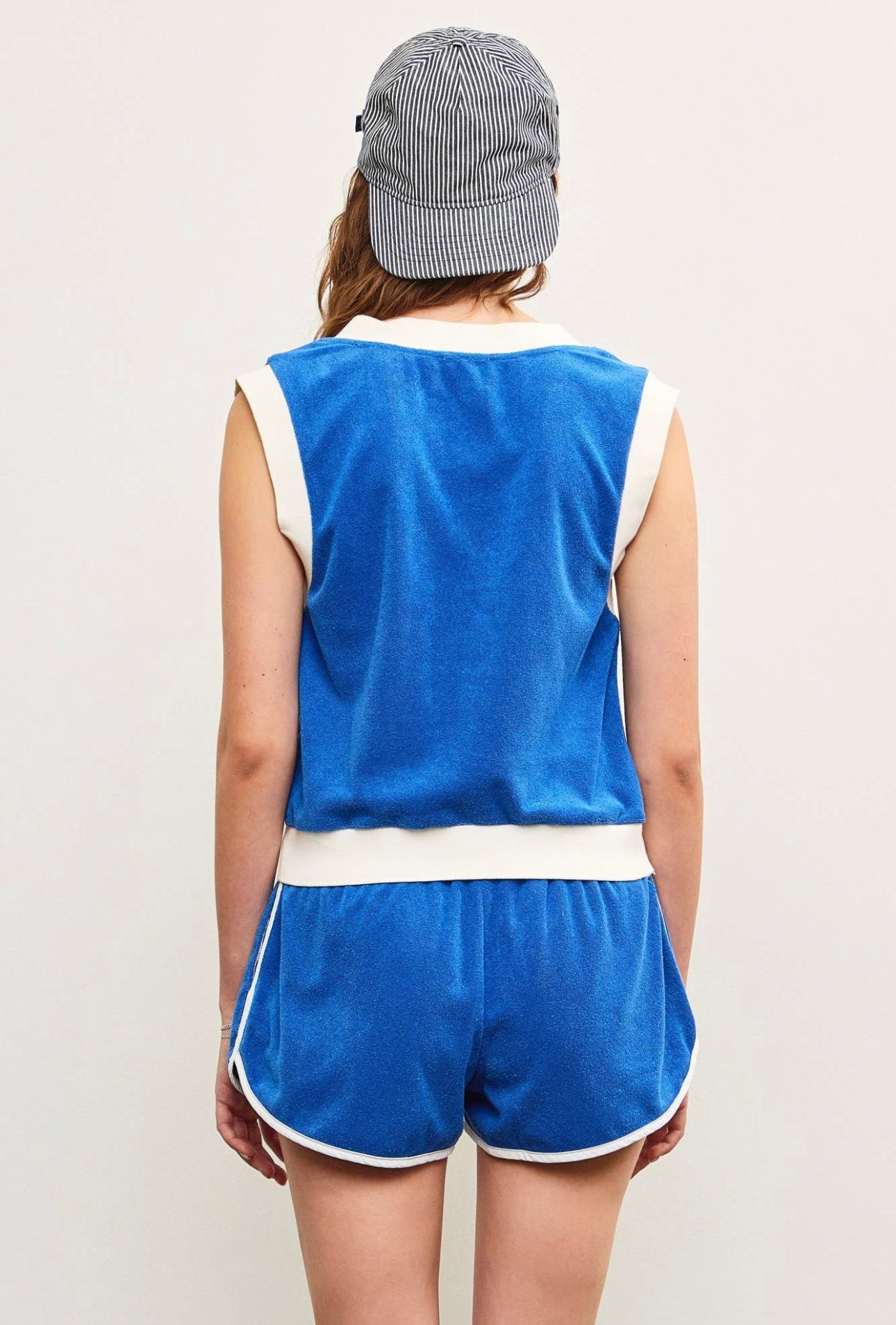 TERRY TOWEL SHORT AND VEST SET