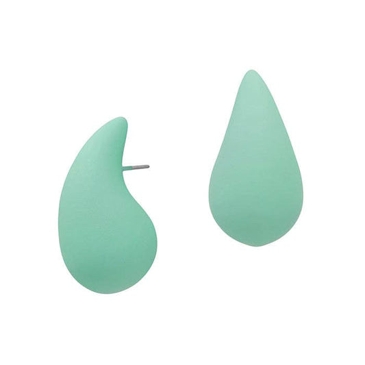 Mint Teardrop Studs