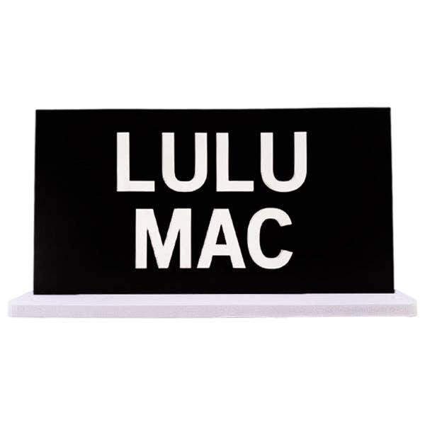 LULU MAC LOGO SIGN