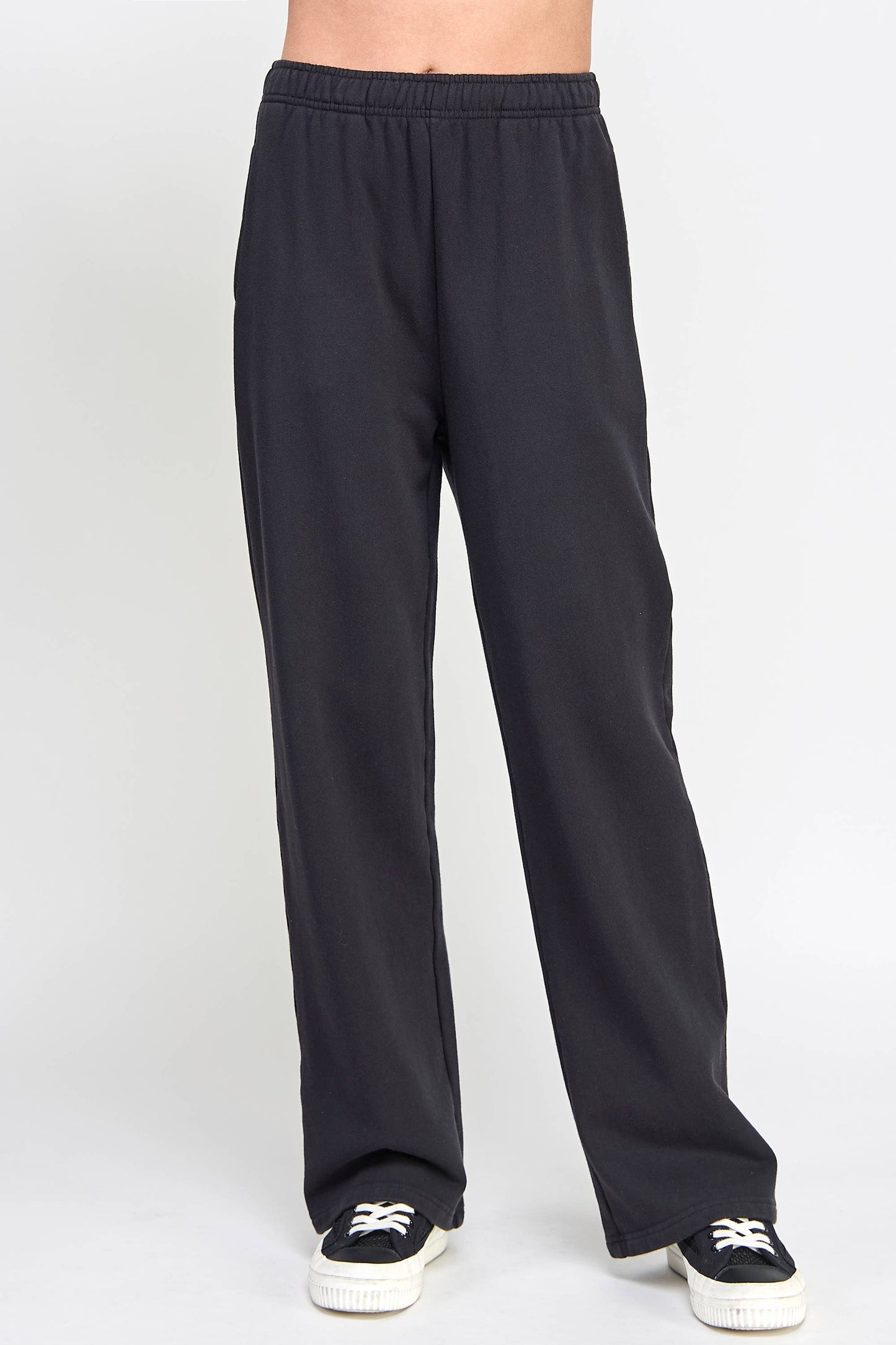 P9001P EVERYDAY HIGH RISE FRENCH TERRY SWEATPANTS: Pink / SMALL