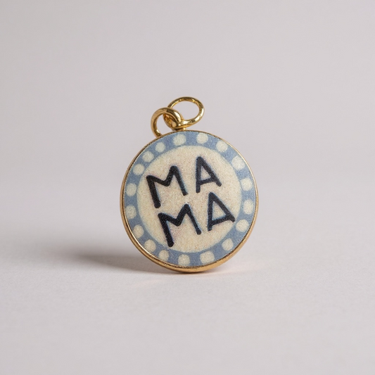 TCB Sweet & Cute Collection Blue Round Mama Charm