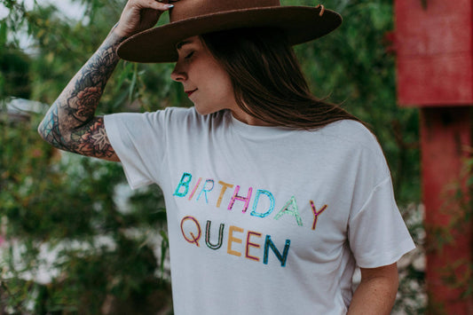 Birthday Queen Sequins Tee