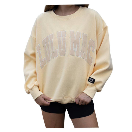 LULU MAC MONO-BUTTER SWEATSHIRT
