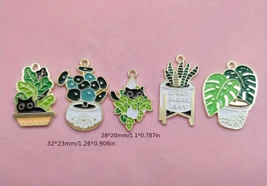 TCB Crazy Plant Lady Charms