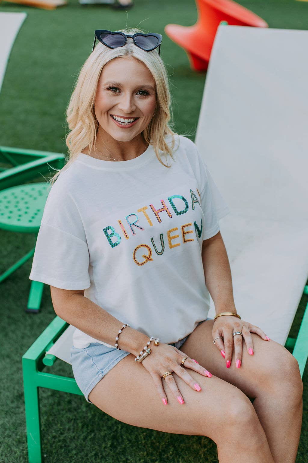 Birthday Queen Sequins Tee