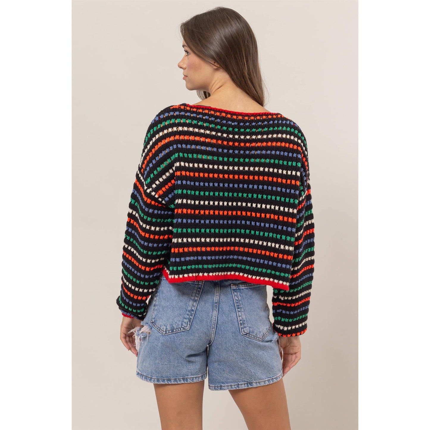 Multi-Color Striped Sweater