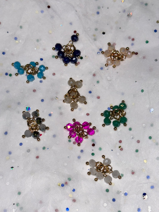 TCB Multiple Glass Bead Dangle Charms