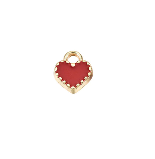 TCB Red Heart Charm