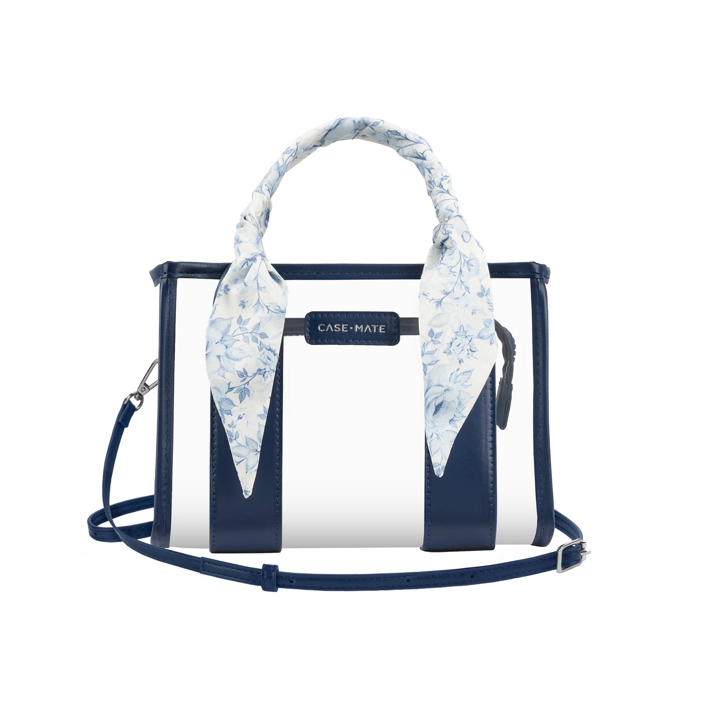 Case-Mate Clear Stadium Bag: Silver Chrome