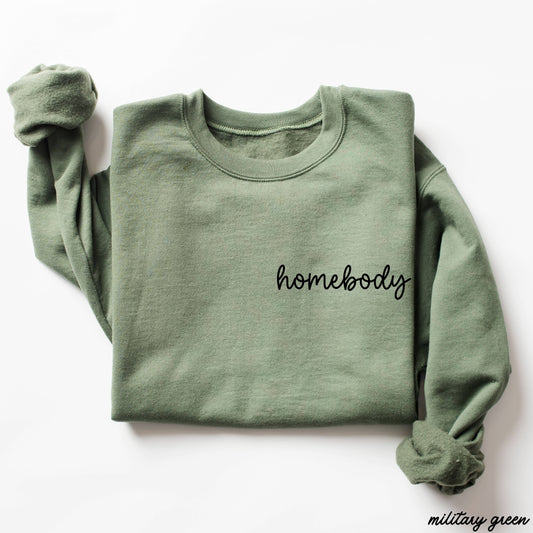 Homebody Cursive Graphic Sweatshirt