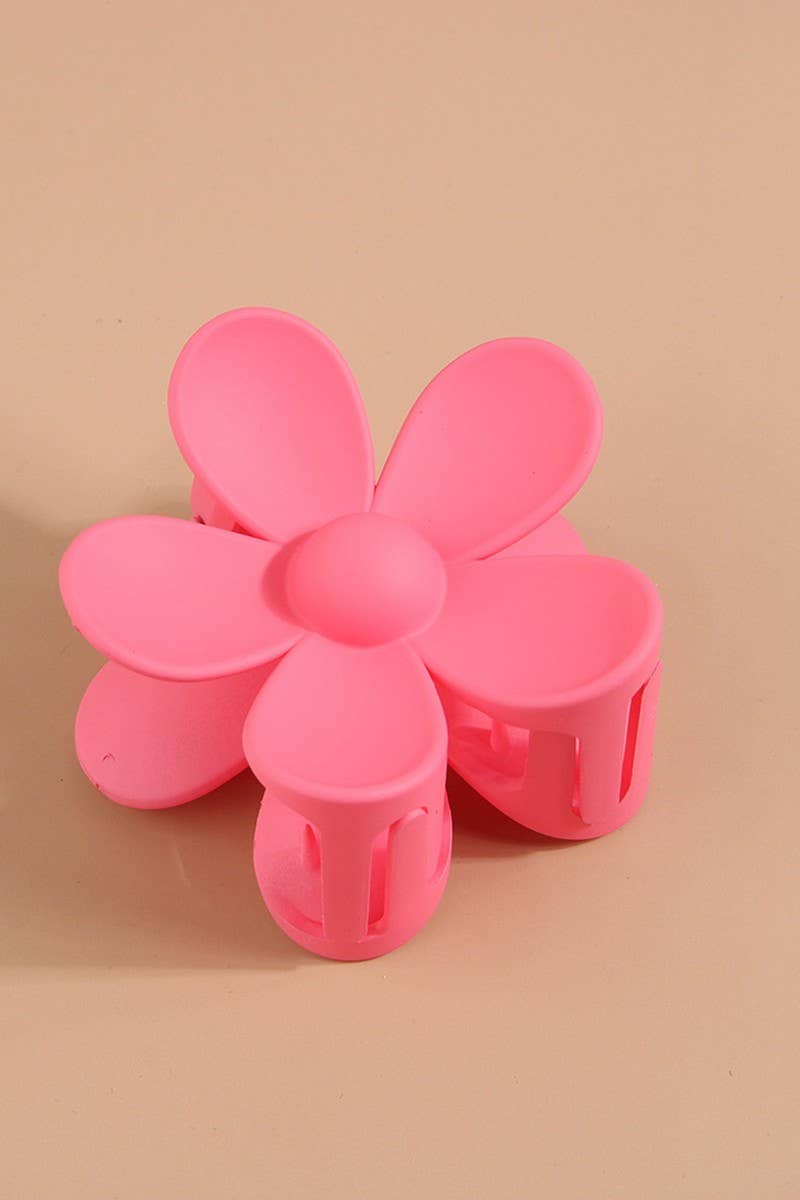 Flower shark claw clip hair clip: LTPINK