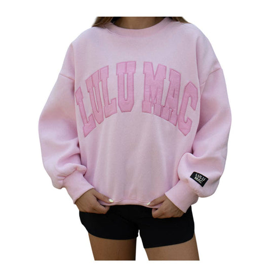 LULU MAC MONO-PINK SWEATSHIRT