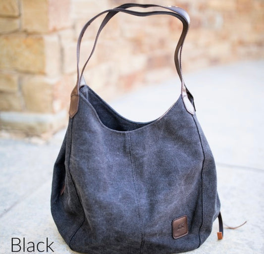 Canvas Hobo Bag