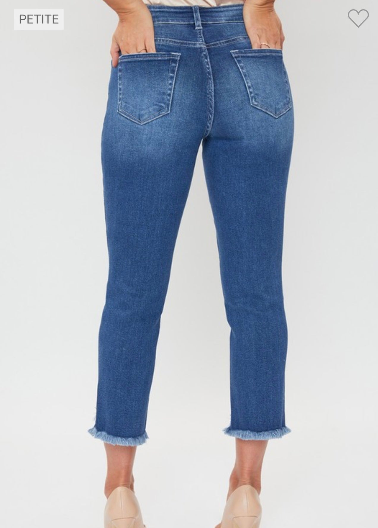 YMI Petite Vintage Shark Bite Jean