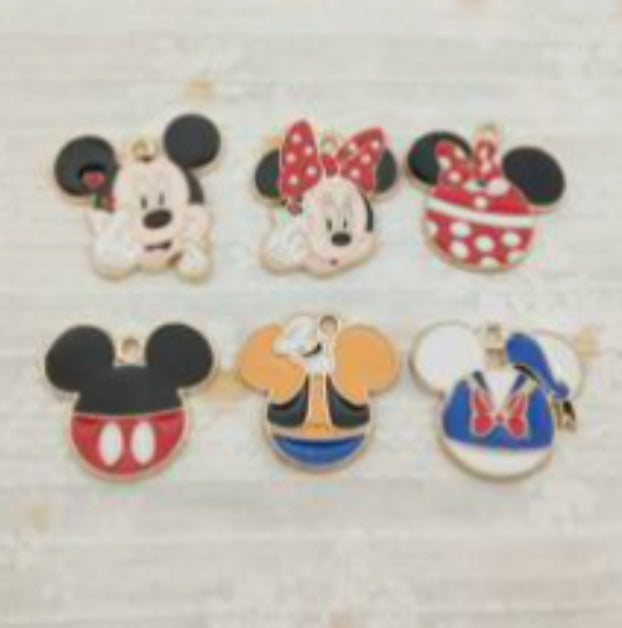TCB Mickey and Friends Asst Charms