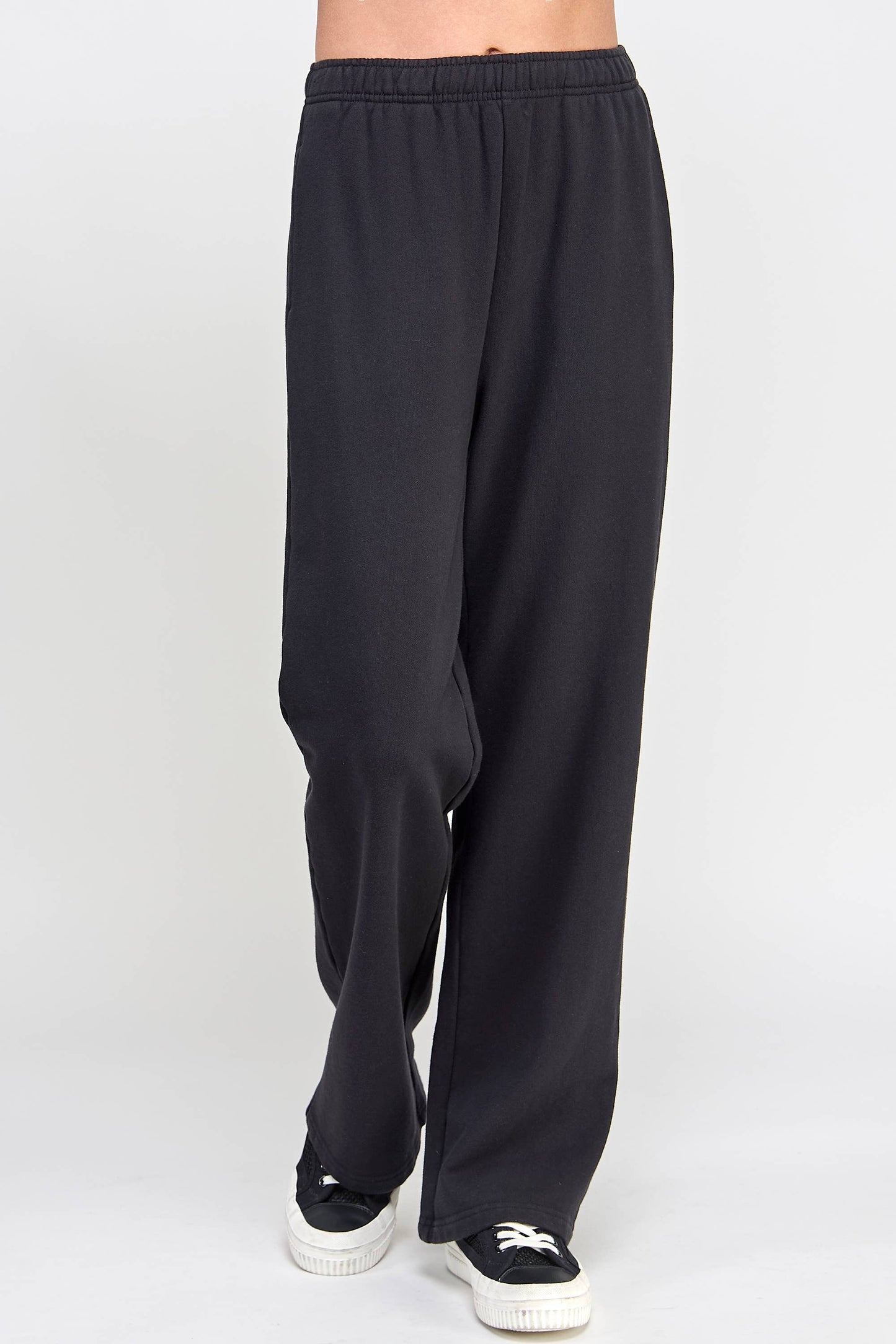 P9001P EVERYDAY HIGH RISE FRENCH TERRY SWEATPANTS: Pink / SMALL