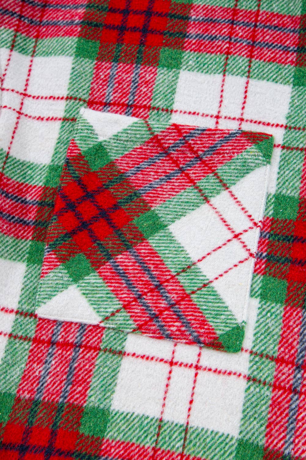 Christmas Plaid Long Sleeve Shacket