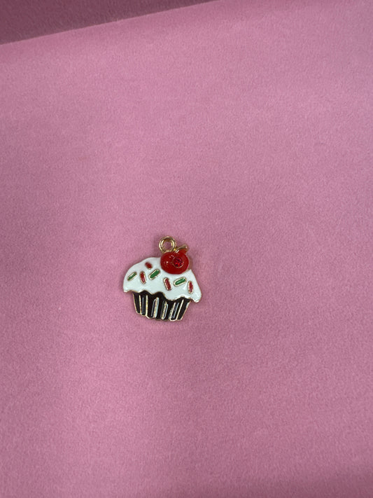 TCB Gold Cupcake Cherry on Top Charm