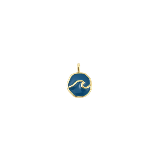 TCB Gold Wave Vibes Charm