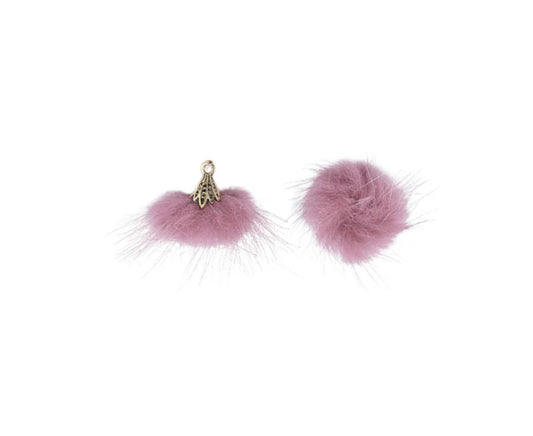 TCB Faux Mink Fur Tassel