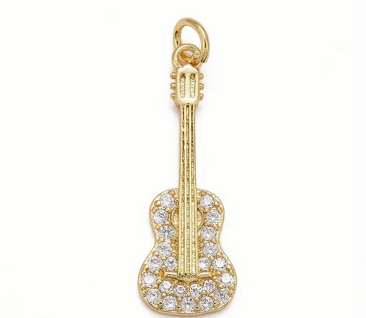 TCB Gold and Pave Guitar