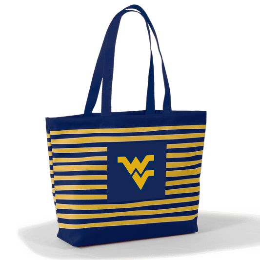 West Virginia Tatum Tote Wavy Striped Tote