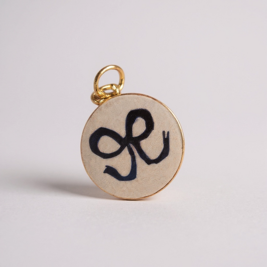 TCB Sweet & Cute Collection Round Blue Bow Charm