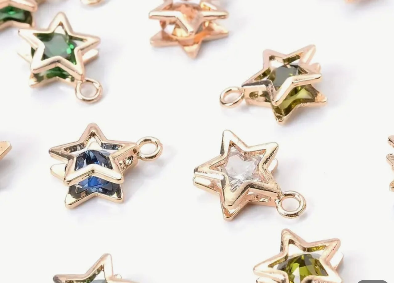 TCB Double Sided Star Charm Assorted