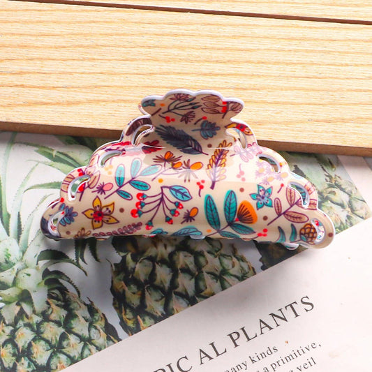 ACID PLANT FLOWERS HAIR CLAW CLIP Assorted