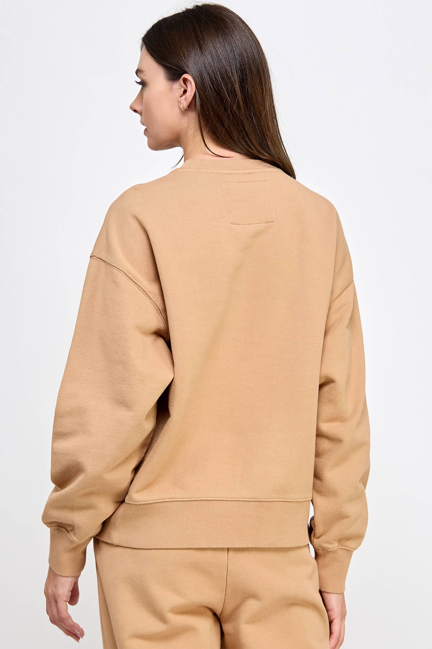 P9004T EVERYDAY SOFT FRENCH TERRY SWEATSHIRT: Pink / SMALL