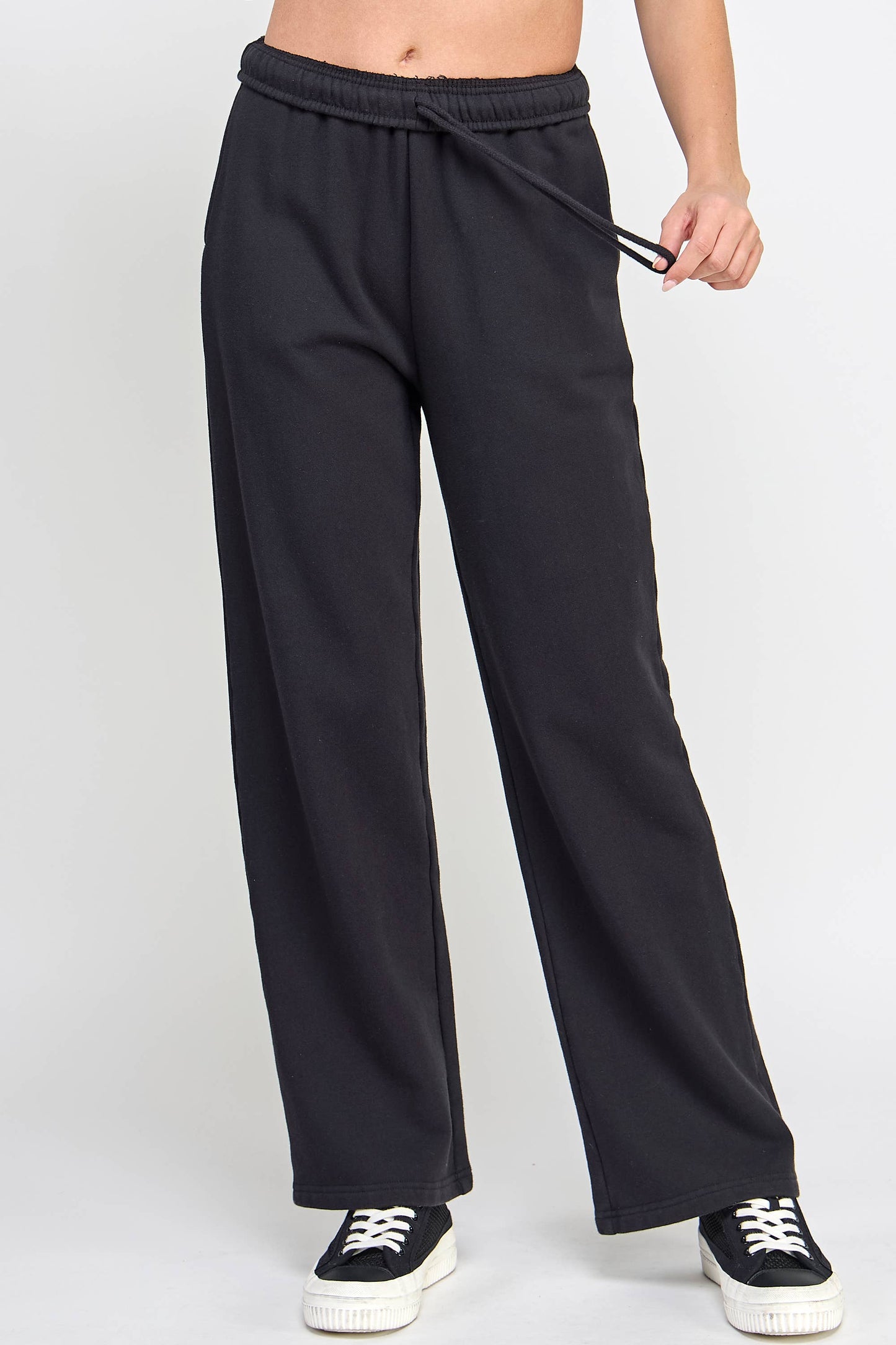 P9001P EVERYDAY HIGH RISE FRENCH TERRY SWEATPANTS: Pink / SMALL