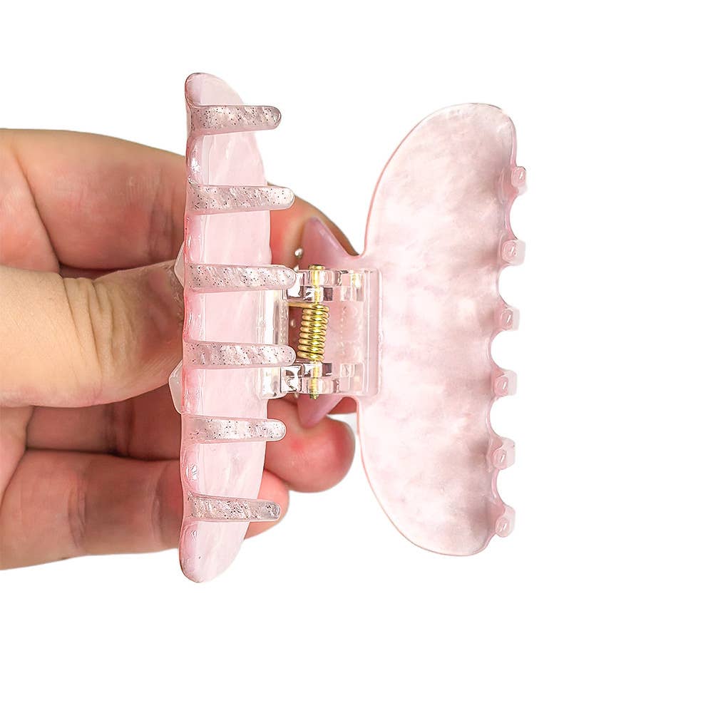 Sweet Bow & Rhinestone Embellished Hair Claw