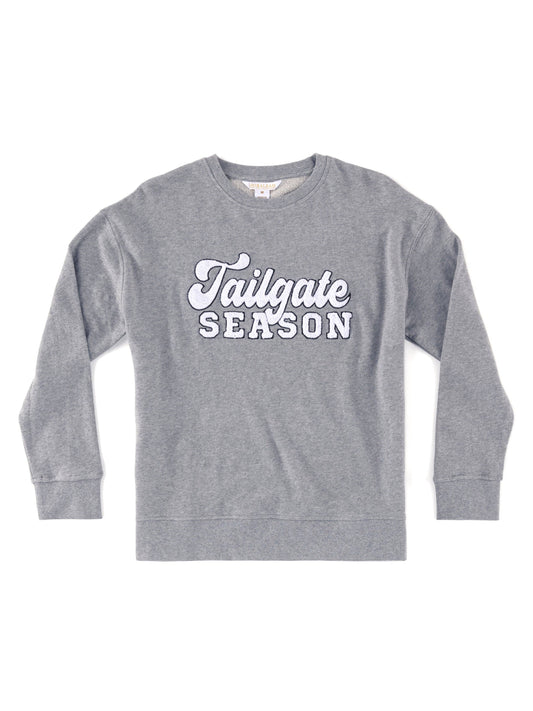 "TAILGATE SEASON" SWEATSHIRT, SMOKE GRAY