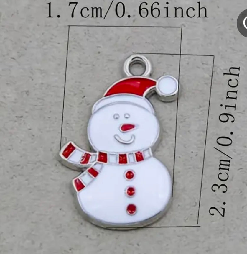 Christmas CB Gold Snowman Charm