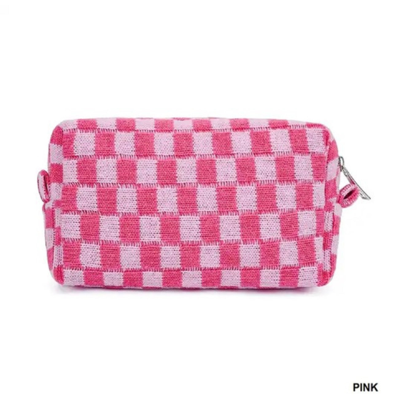 Checkered Make Up Bag