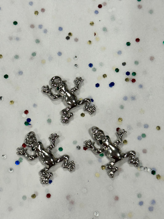 TCB Silver Frog Charm