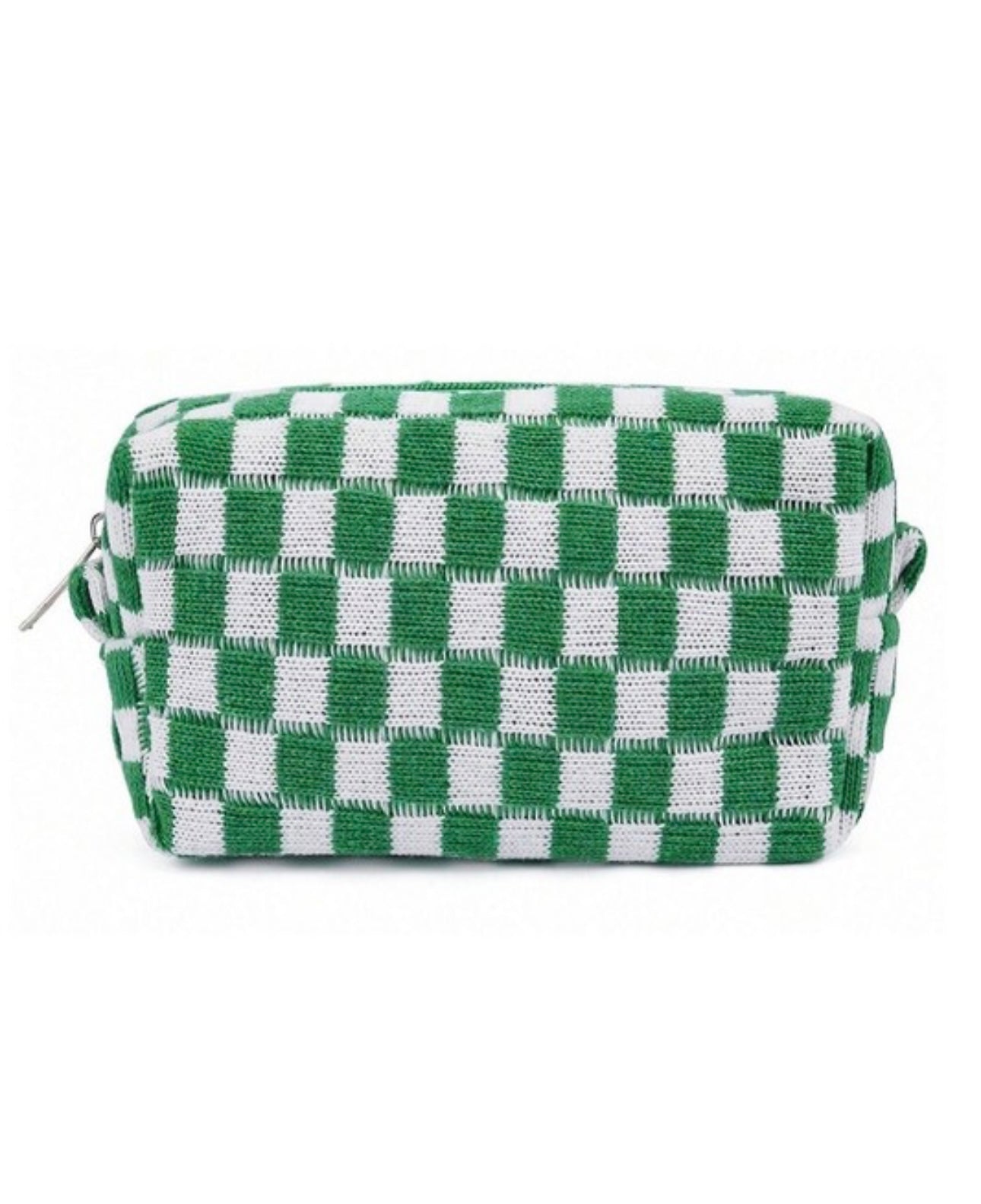 Checkered Make Up Bag