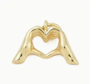 TCB Heart Hands Charm