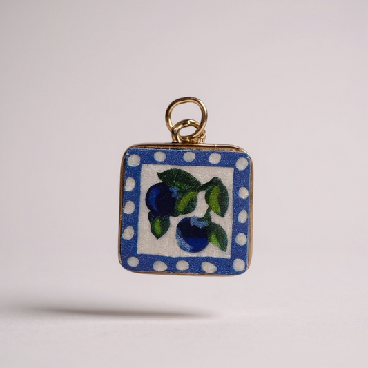 TCB Sweet & Cute Collection Blueberry Square Charm