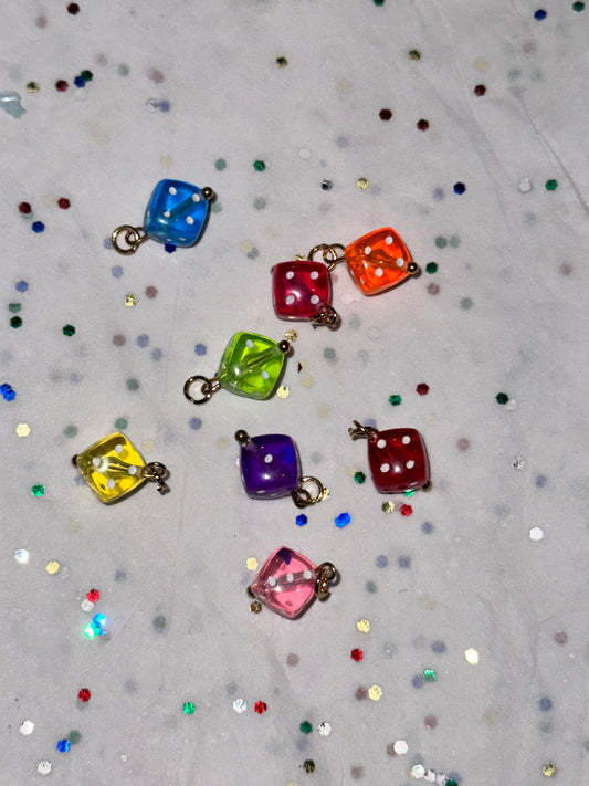TCB Dice Charms Assorted Colors