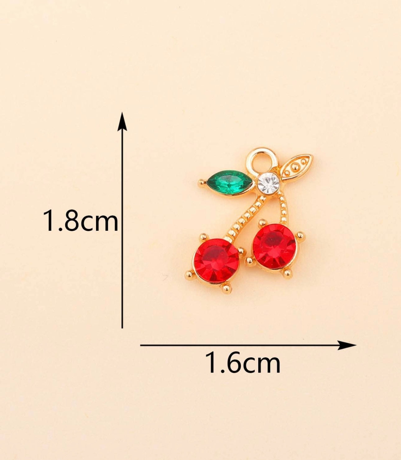 TCB Gemstone Cherry Charm