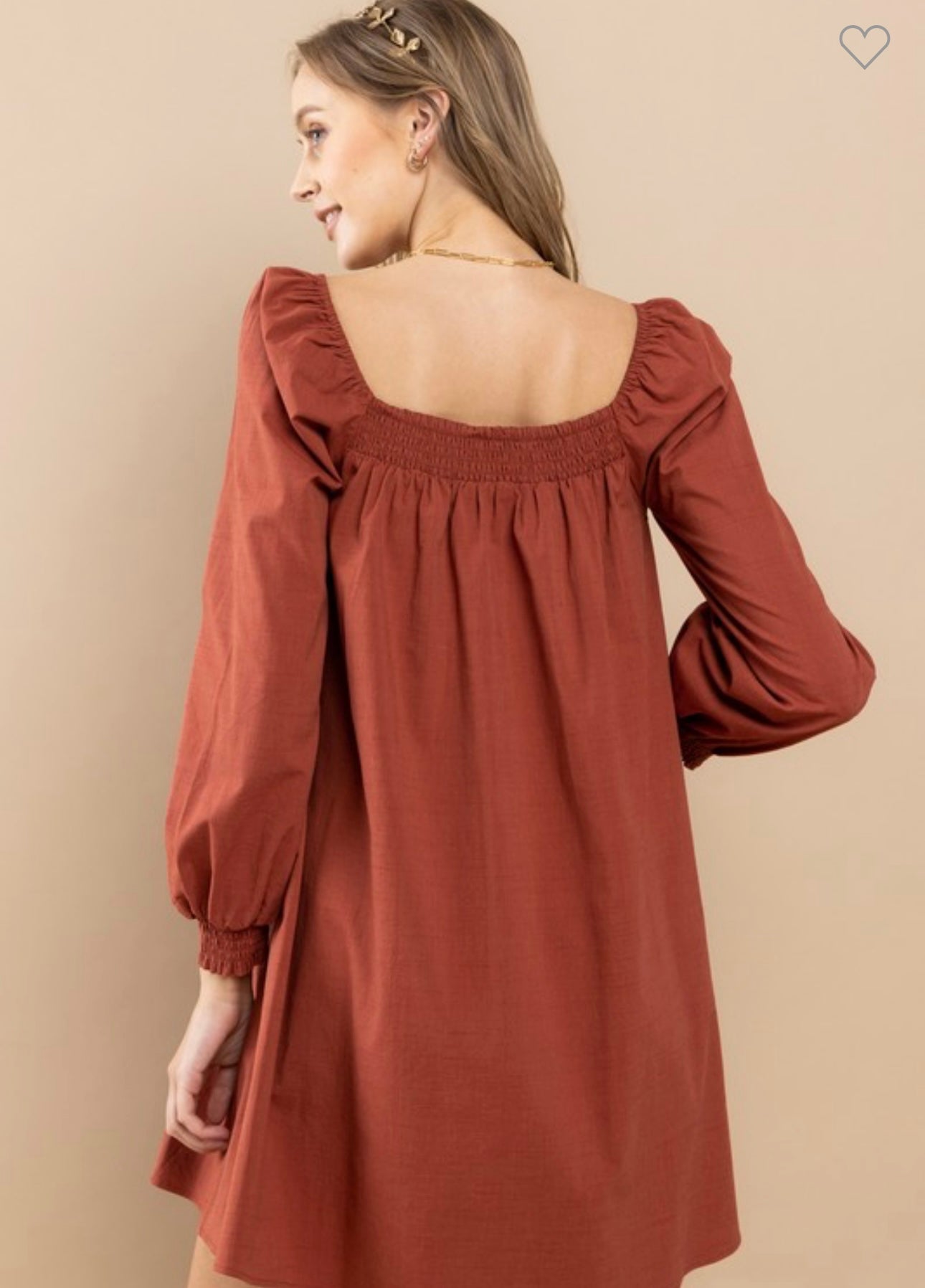 Smocked On Off Shoulder Mini Dress