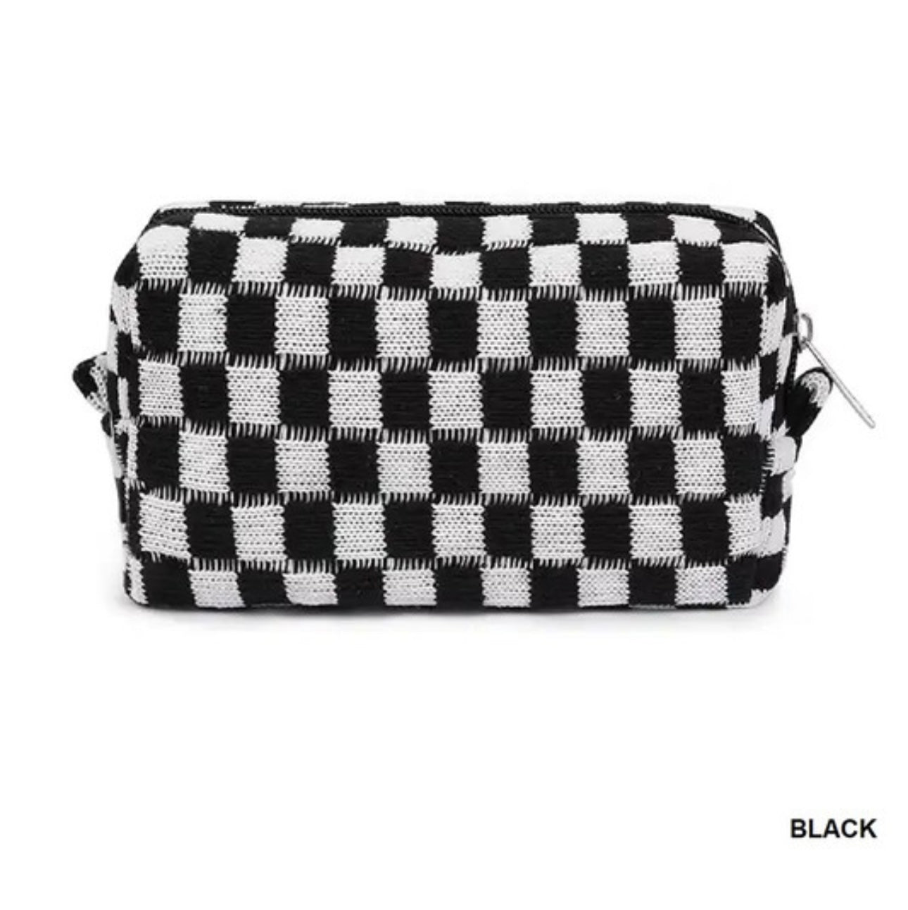 Checkered Make Up Bag