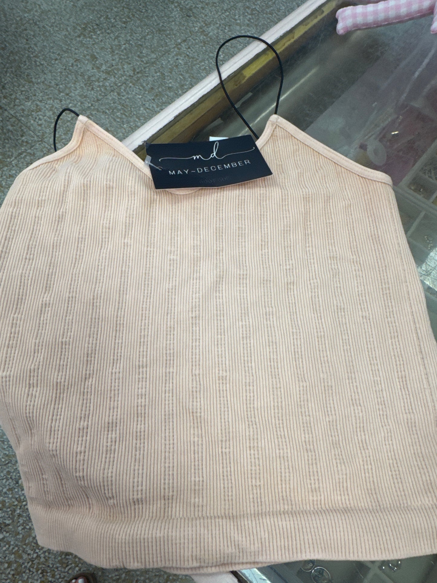 O/S Ribbed Crop
