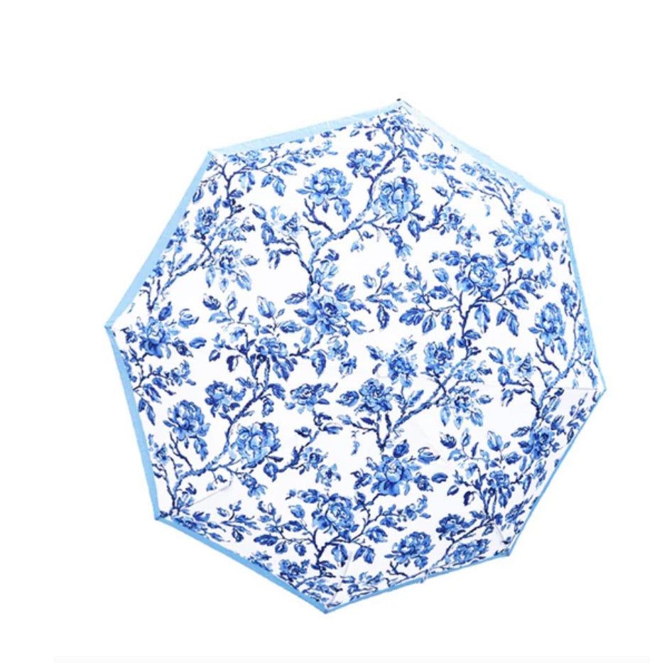 LuLu Mac Blue Floral Umbrella
