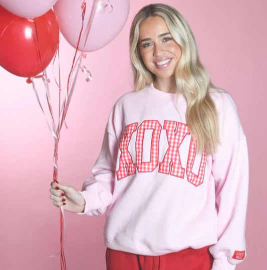 LuLu Mac XOXO PINK W/RED GINGHAM