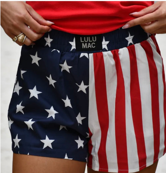 LuLu Mac Stars and Stripes Boxer Shorts