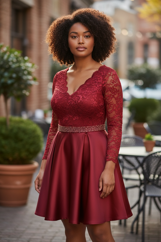 Prom Burgundy Tiffany Size 6 $129