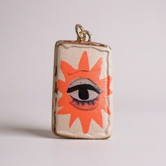 TCB Sweet and Cute Collection Large Rectangle Eye Charm
